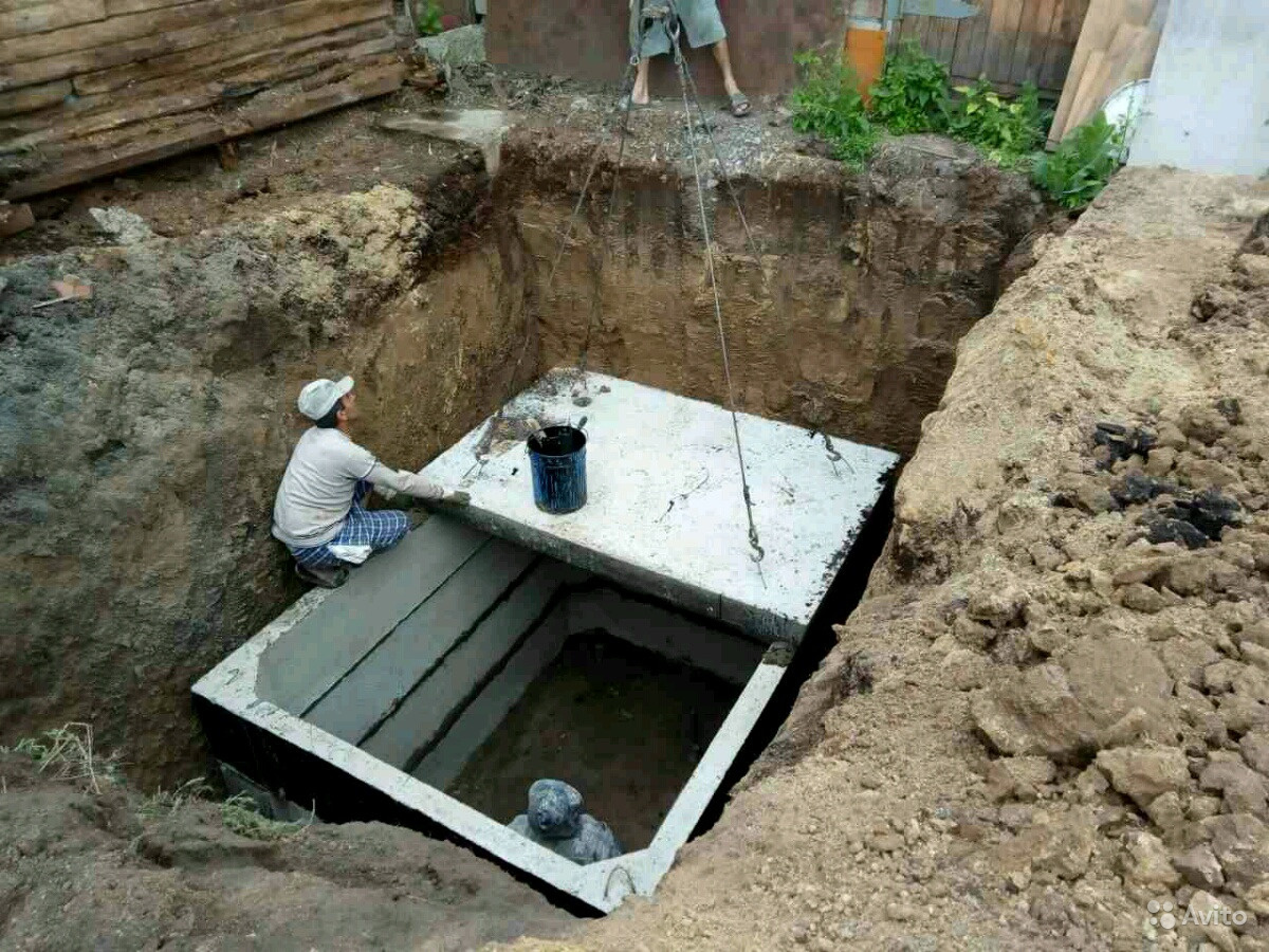 бетонный короб для погреба
