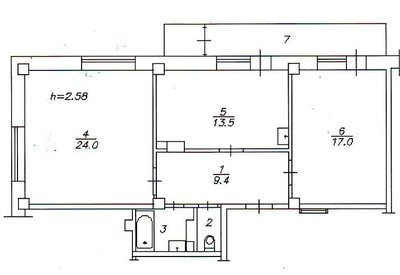 Продам 2-комн., Мате Залки 31, 3300 т.р.