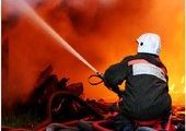 В центре Красноярска произошел крупный пожар
