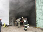 На заводе комбайнов произошел пожар, есть пострадавшие.